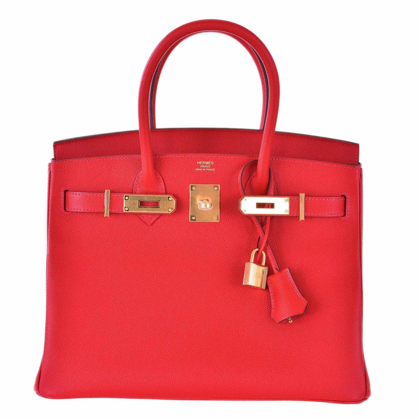 Hermès Birkin 30 Rouge Casaque Epsom Gold Hardware - Stamp X