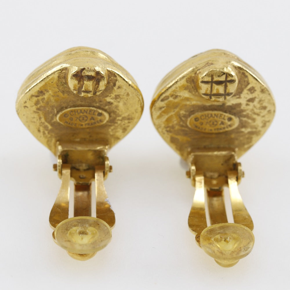 CHANEL Earring Plated Gold gold Women Used
