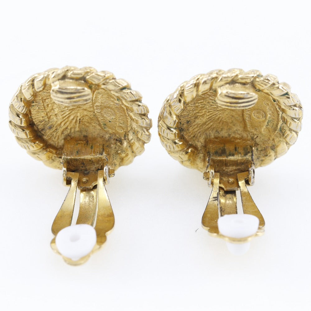CHANEL Earring Plated Gold gold Women Used