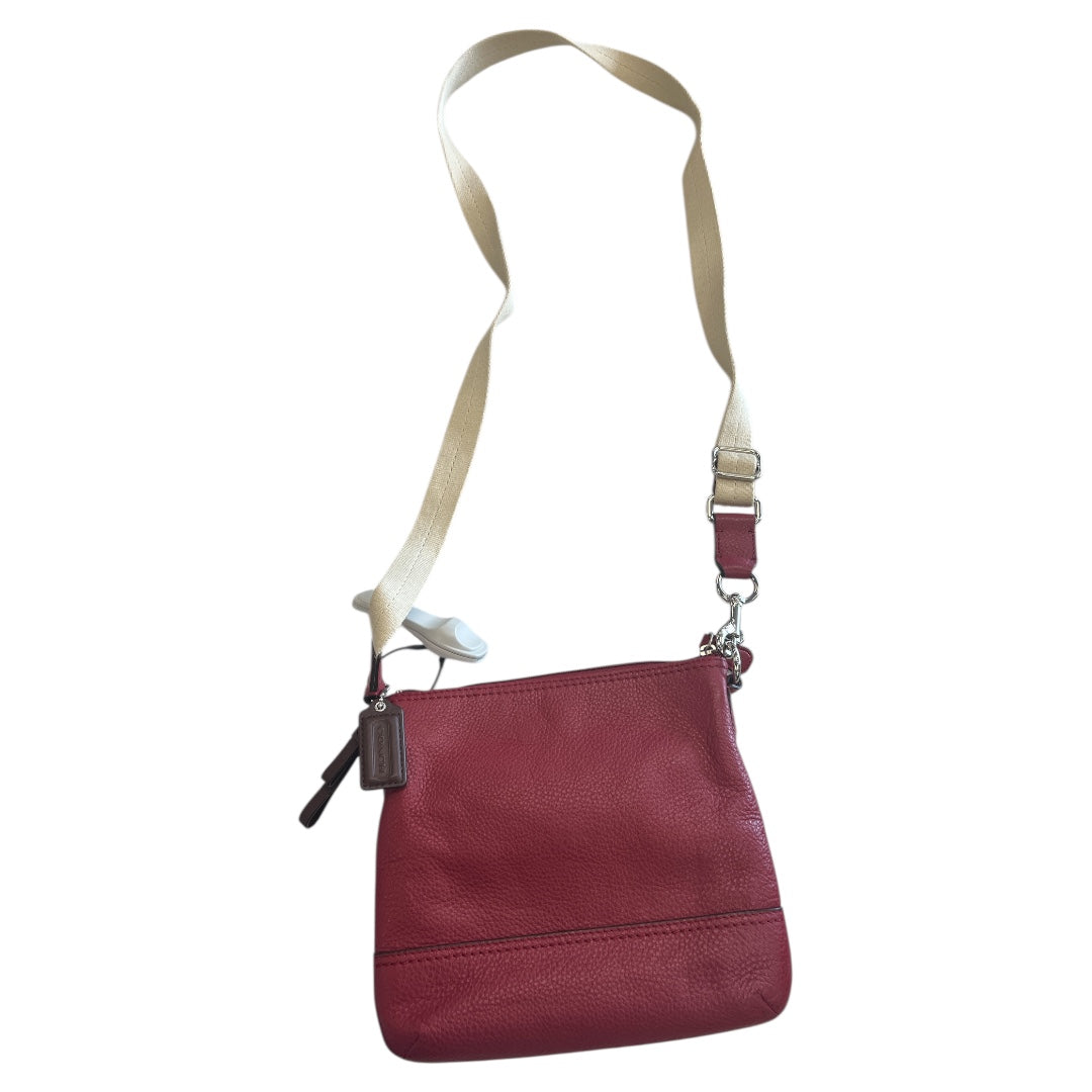 Crossbody Designer By Coach In Red, Size:Small