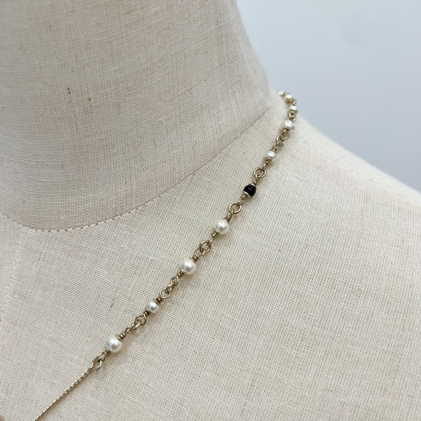 Chanel 26C VIP Bambi Deer Necklace with Pearls in LGHW