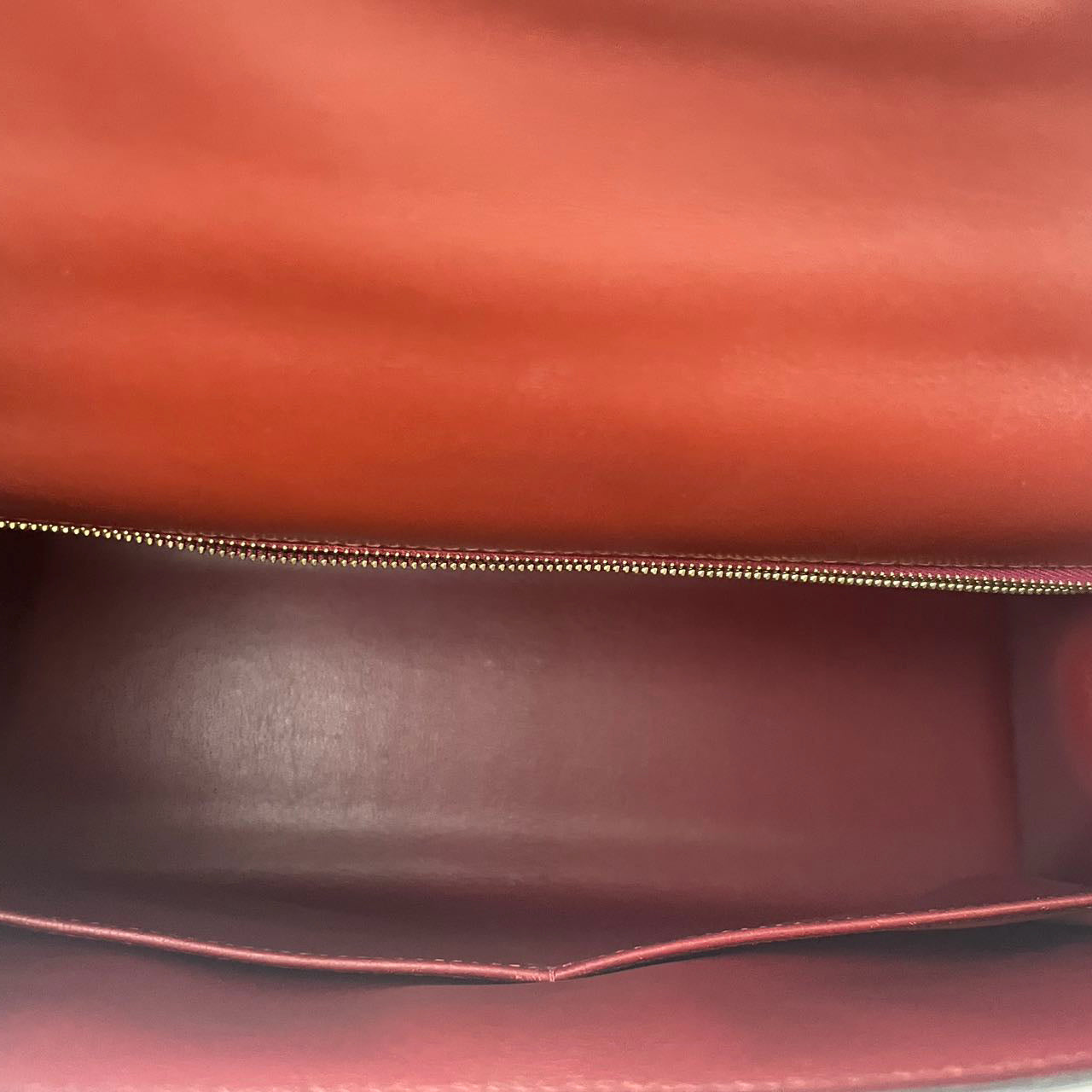 Hermes Kelly 32 Sellier Bag In Burgundy Box Leather With Gold Hardware from 2004