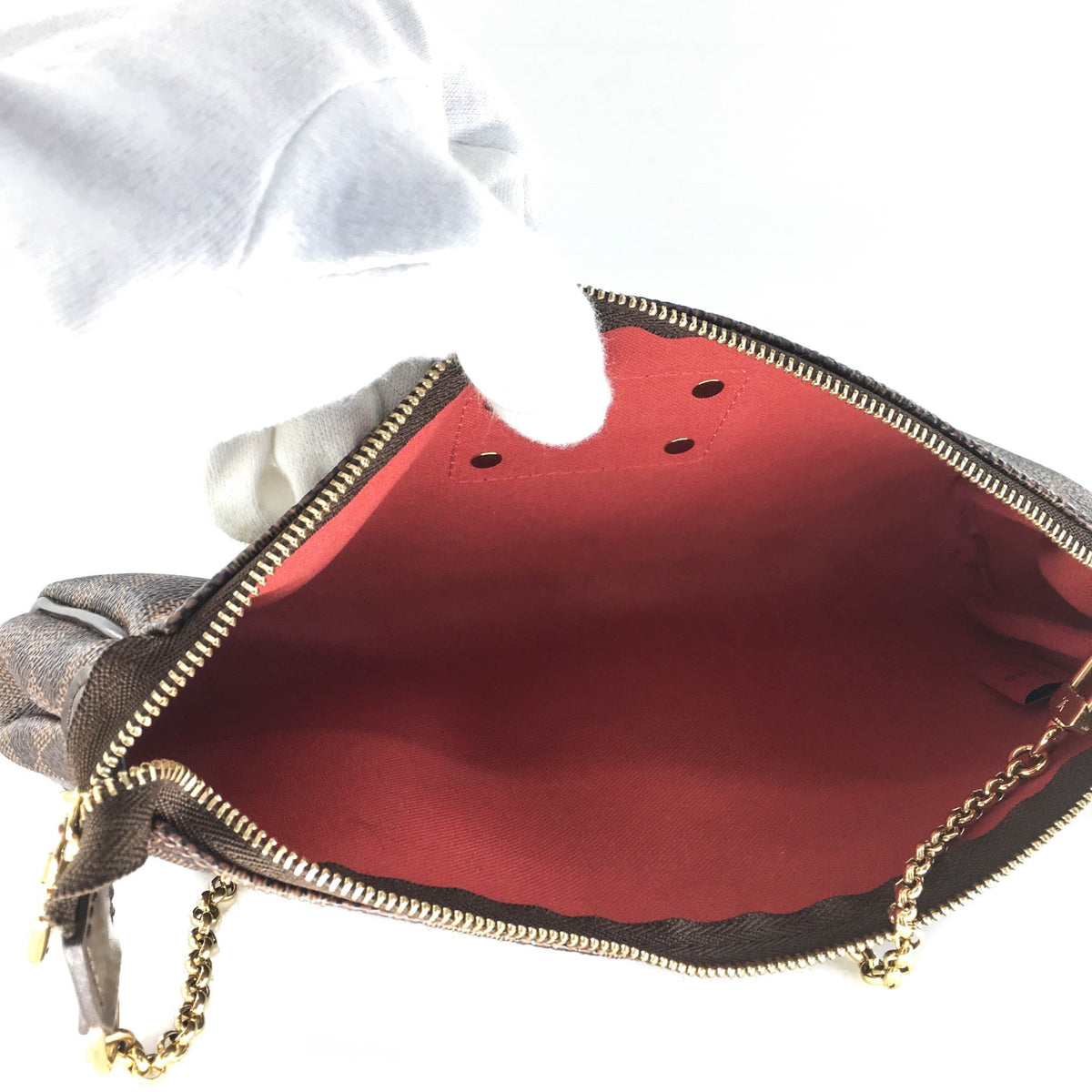 Louis-Vuitton Eva Mini Bag in Damier Ebene