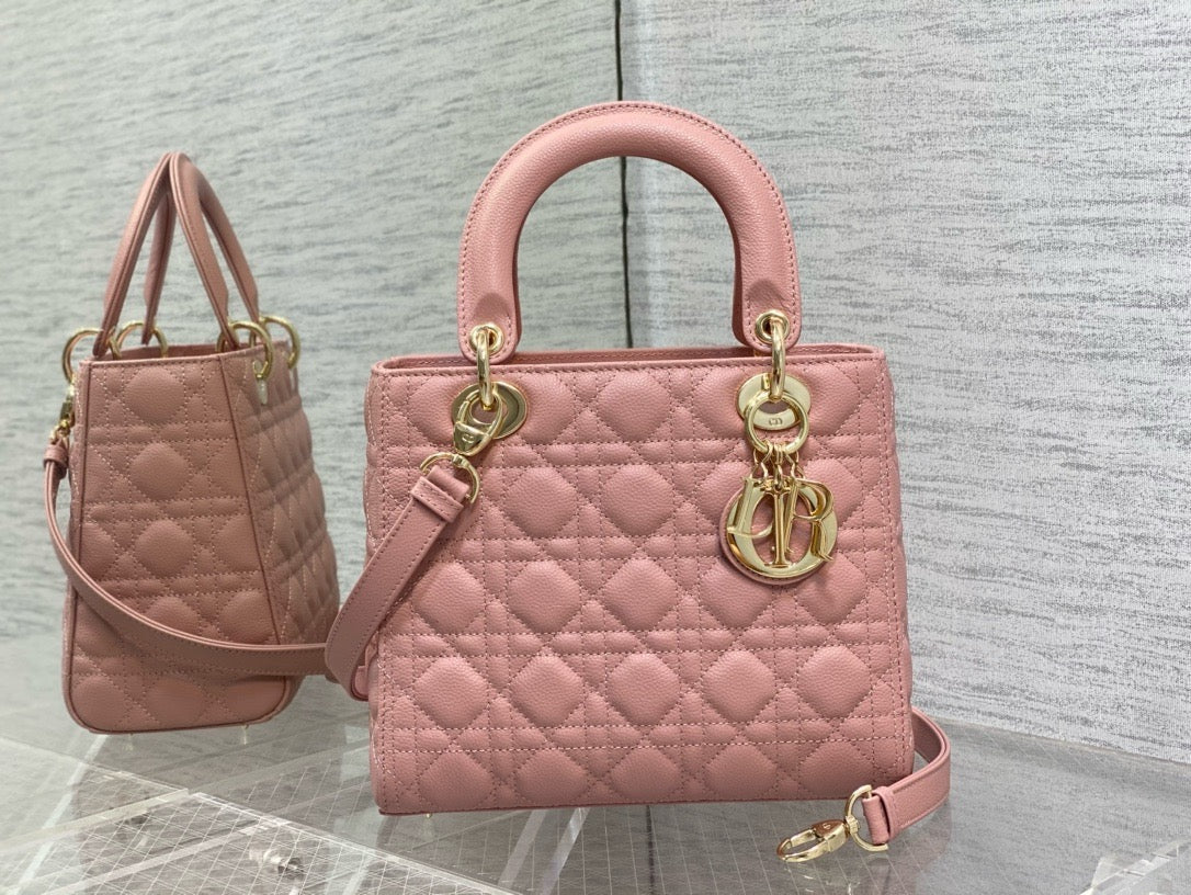 DR332 Medium Lady Dior Bag / HIGHEST QUALITY VERSION / 9.5 x 8 x 4.5 inches