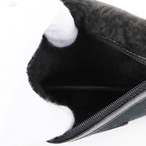 Chanel Around 2006 Made Mouton Cc Mark Stitch Shoulder Bag With Pouch Black