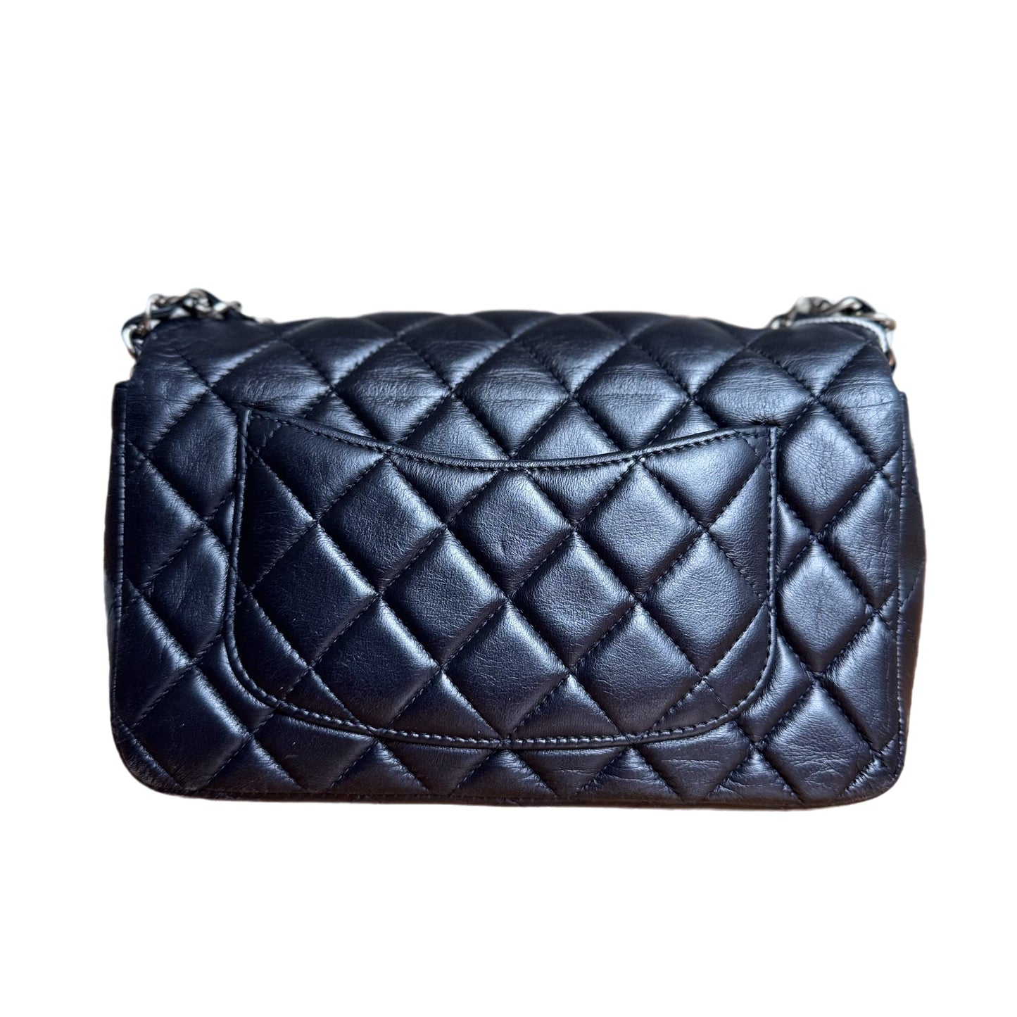 Chanel Classic Flap Rectangular Mini Midnight Navy Lambskin 2012