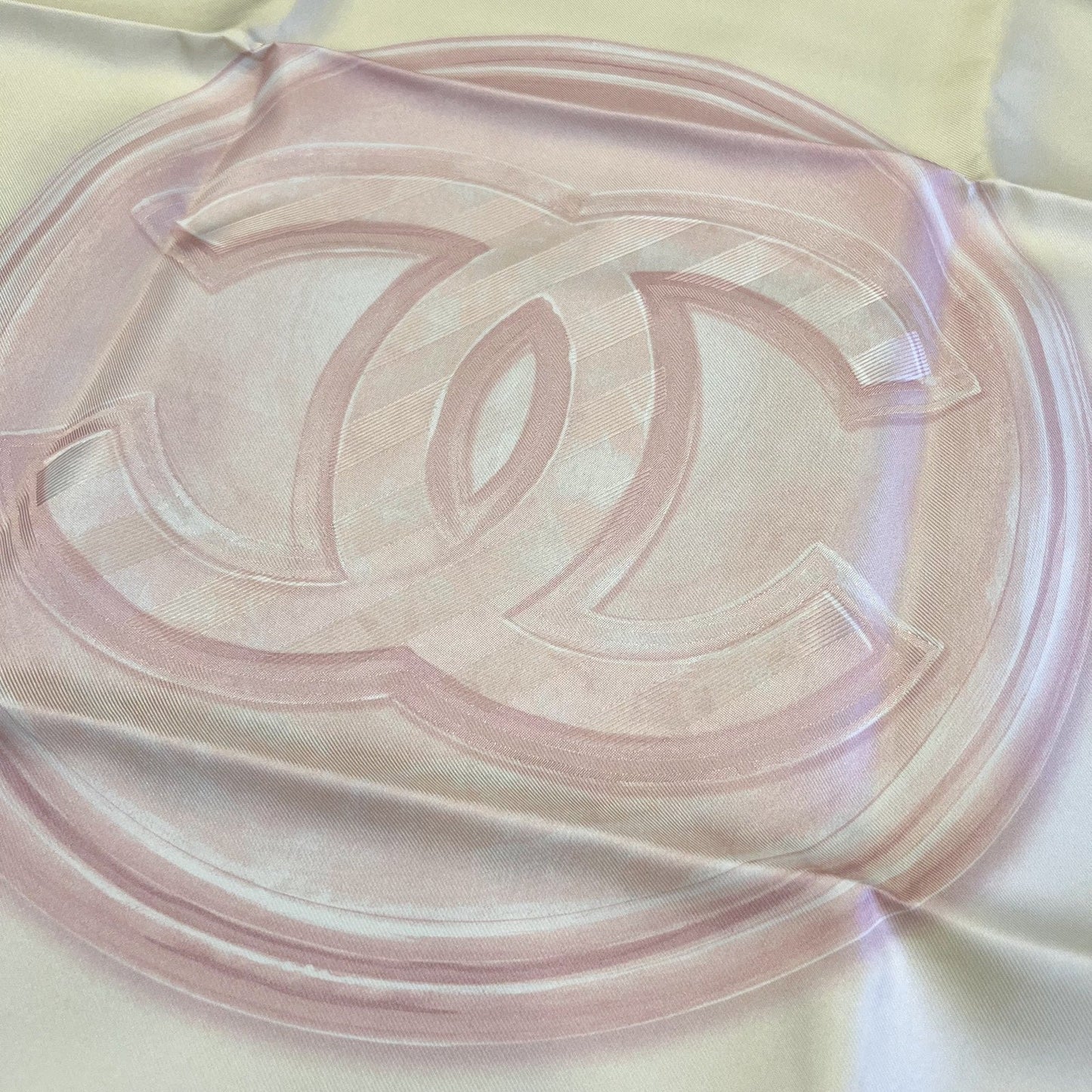 Chanel VIP Gift 65 x 65 cm Scarf in Pink Silk