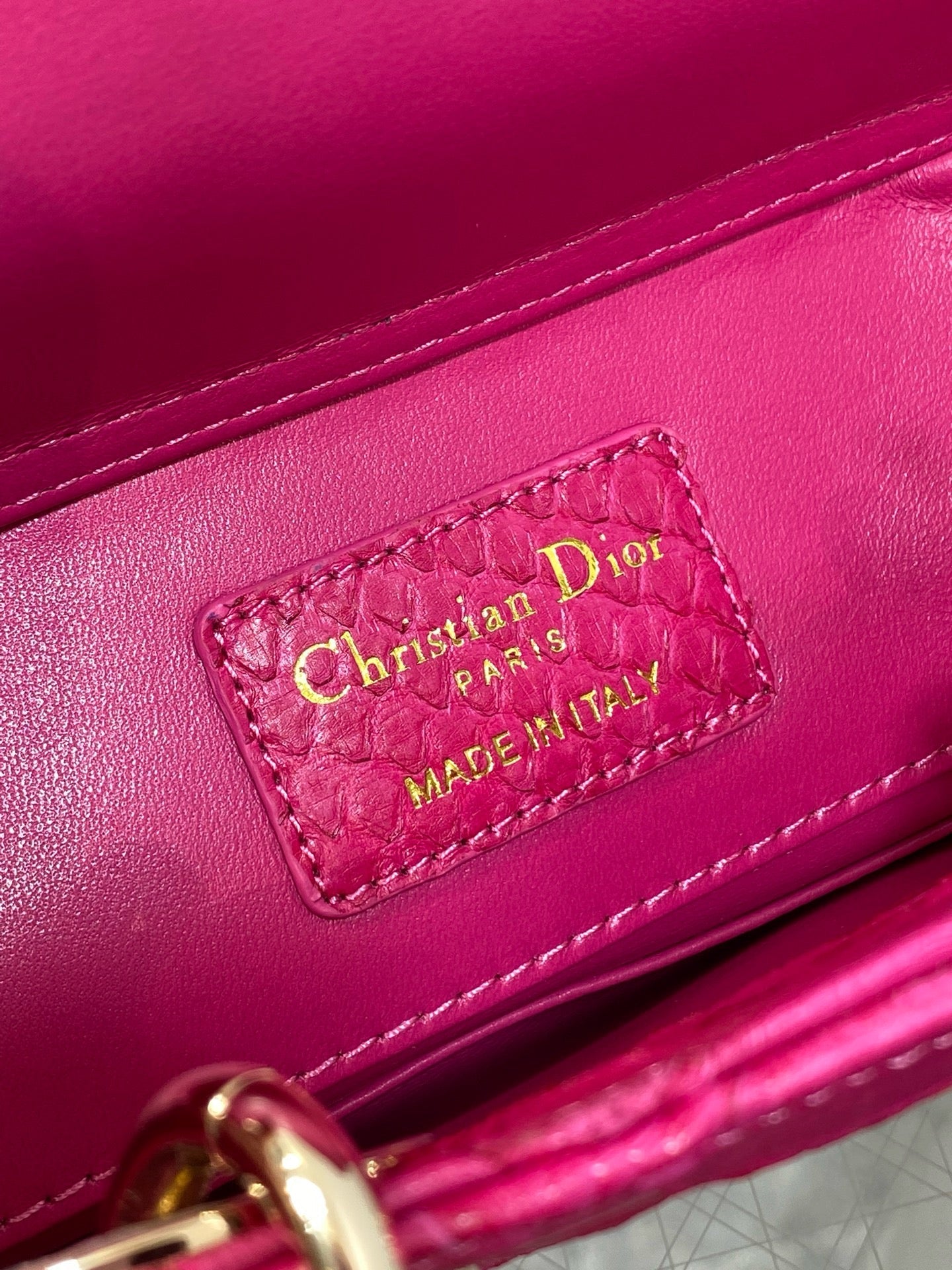 DR533 Small Lady D-Joy Bag(Snakeskin) / 8.5 x 4.5 x 2.5 inches / HIGHEST QUALITY VERSION
