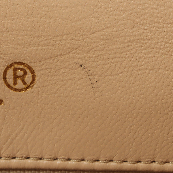 Chanel Around 1990 Made Edge Design Flap Turn-Lock Chain Bag Beige