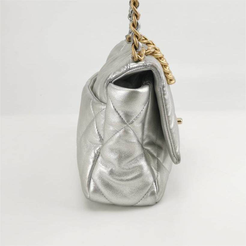 Chanel 19 Bag Small Silver Crossbody Bag