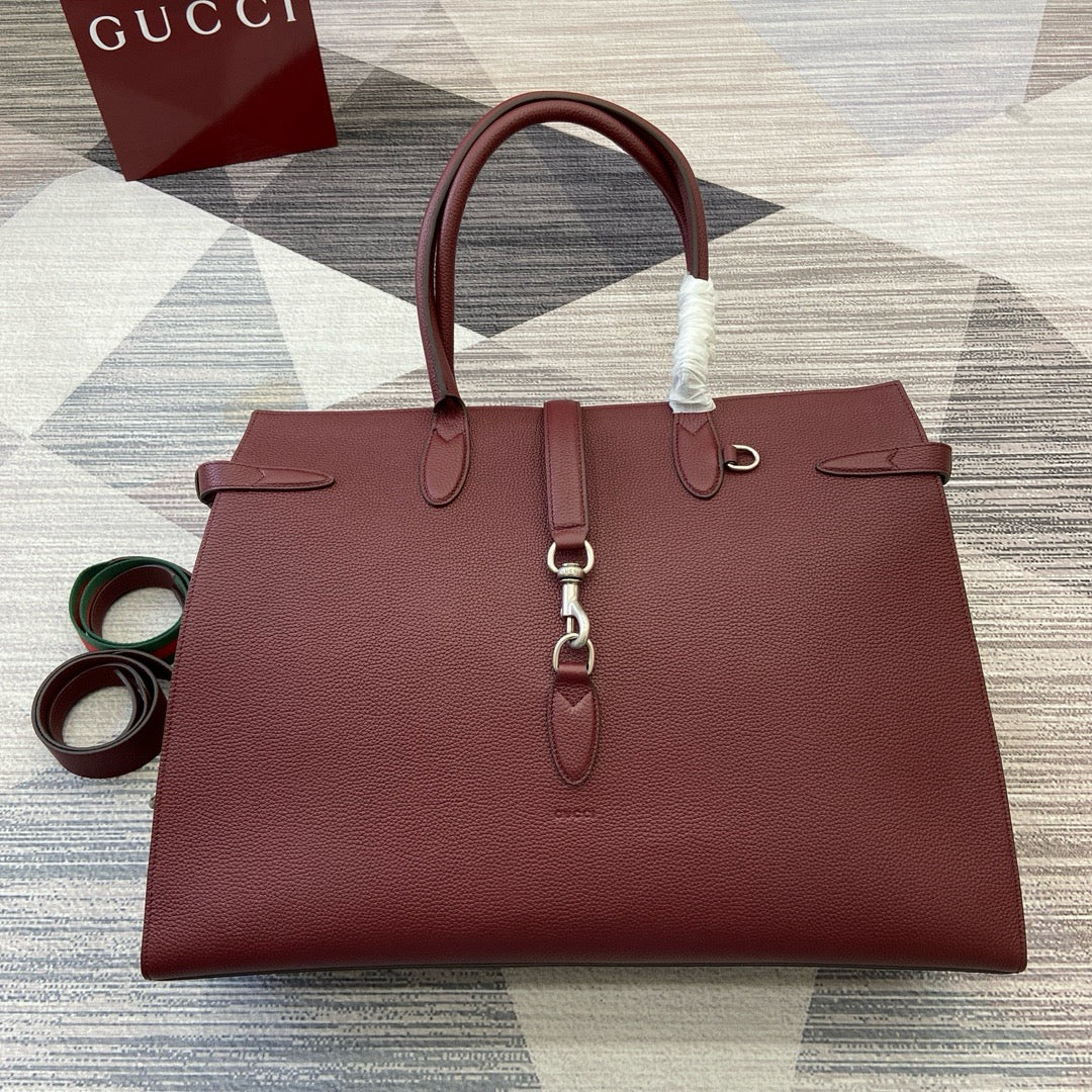 GC697 Large Tote Bag with Hook Closure / 19.7"W x 13.8"H x 6.3"D / HIGHEST QUALITY VERSION