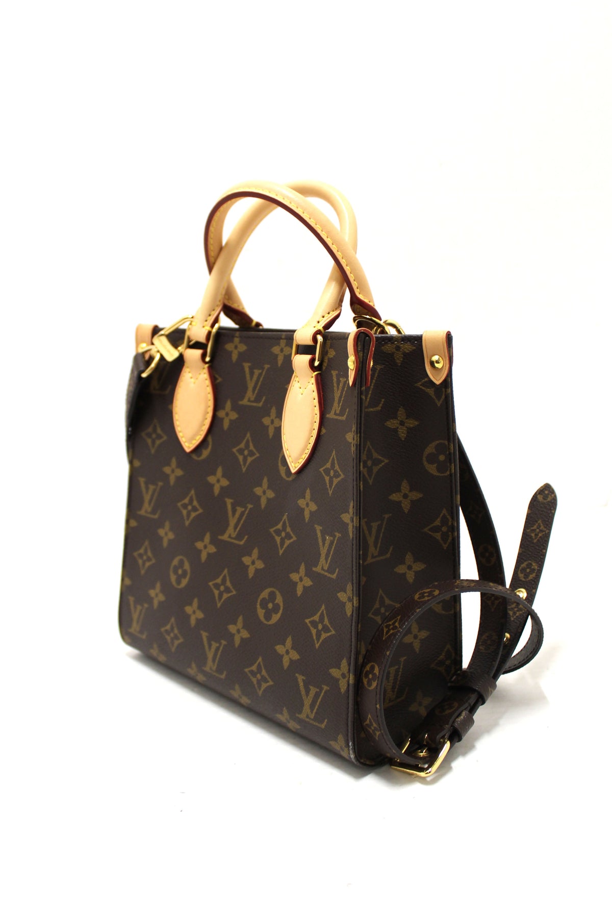 Louis Vuitton Classic Monogram Canvas Sac Plat BB Handbag