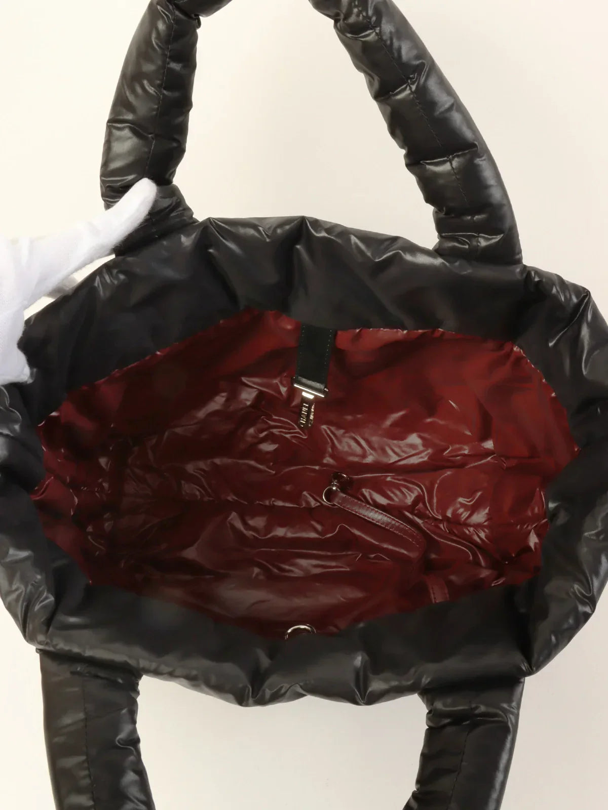 Chanel Around Made Nylon Coco Cocoon Tote Bag Black