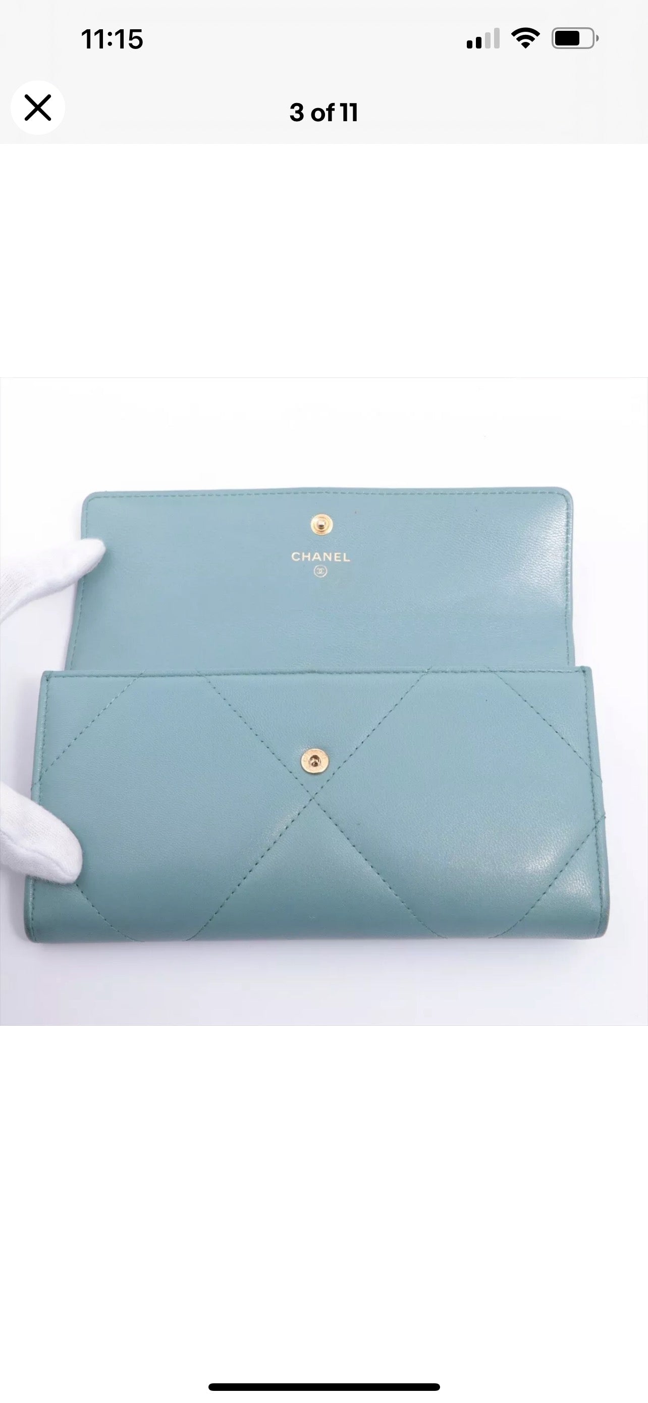 Chanel Chanel 19 LAMBSKIN CC FLAP WALLET