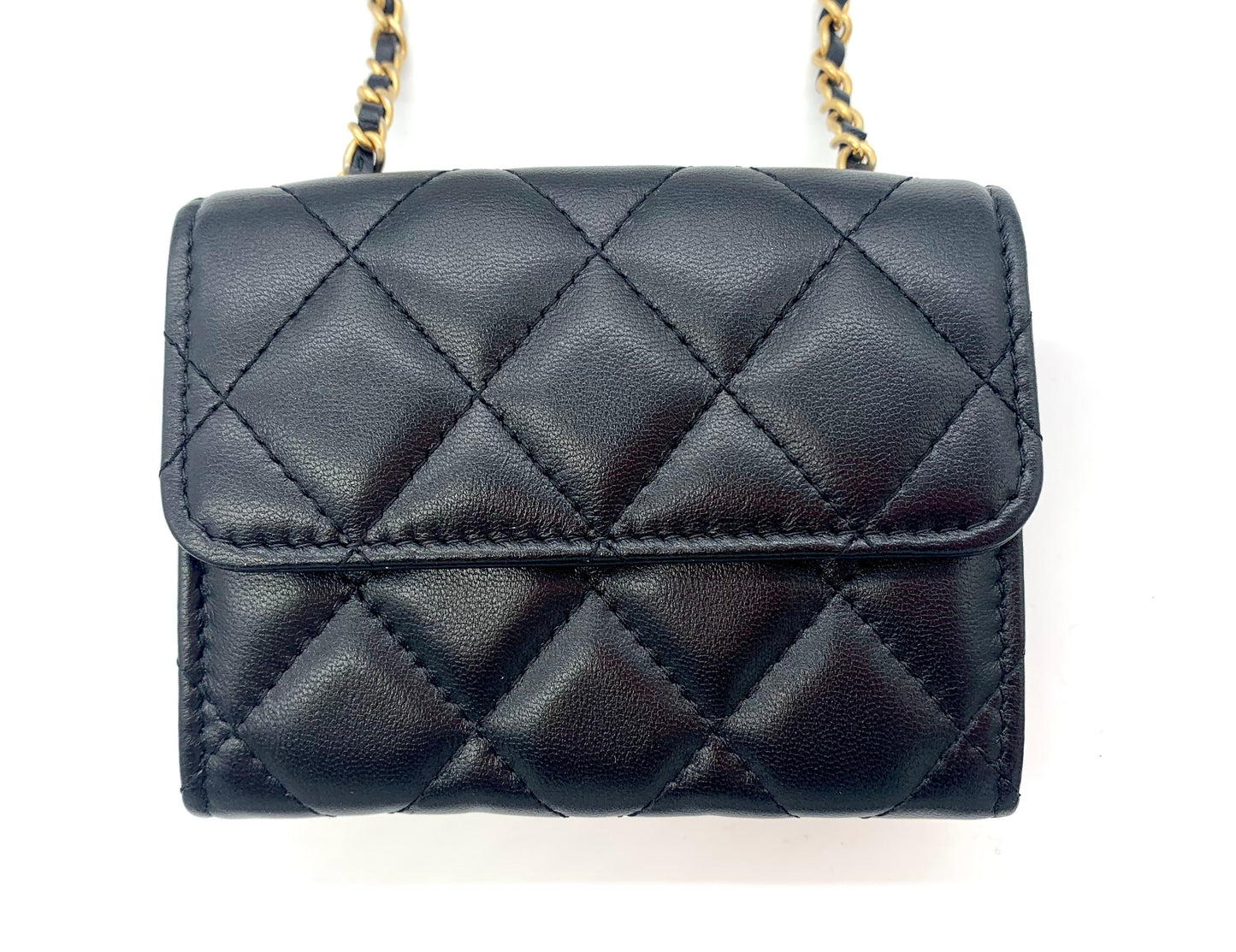 Chanel MINI QUILTED WALLET ON CHAIN