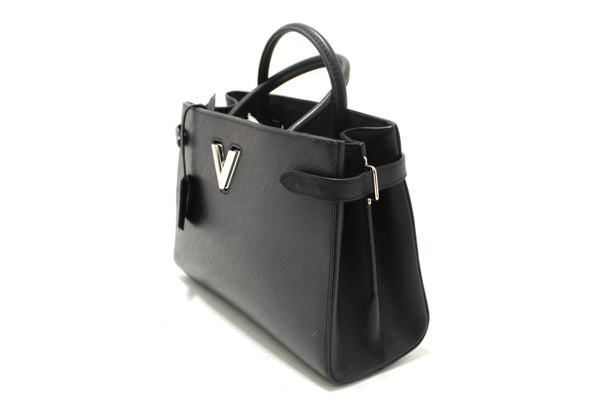 Louis Vuitton Black Epi Grained Cowhide Leather Twist Tote Bag