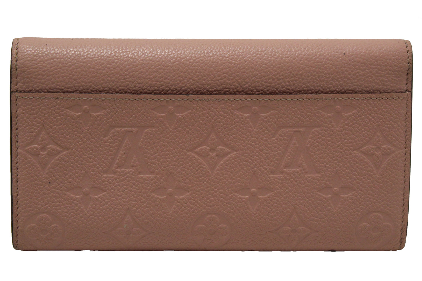 Louis Vuitton Pink Monogram Empreinte Leather Sarah Wallet