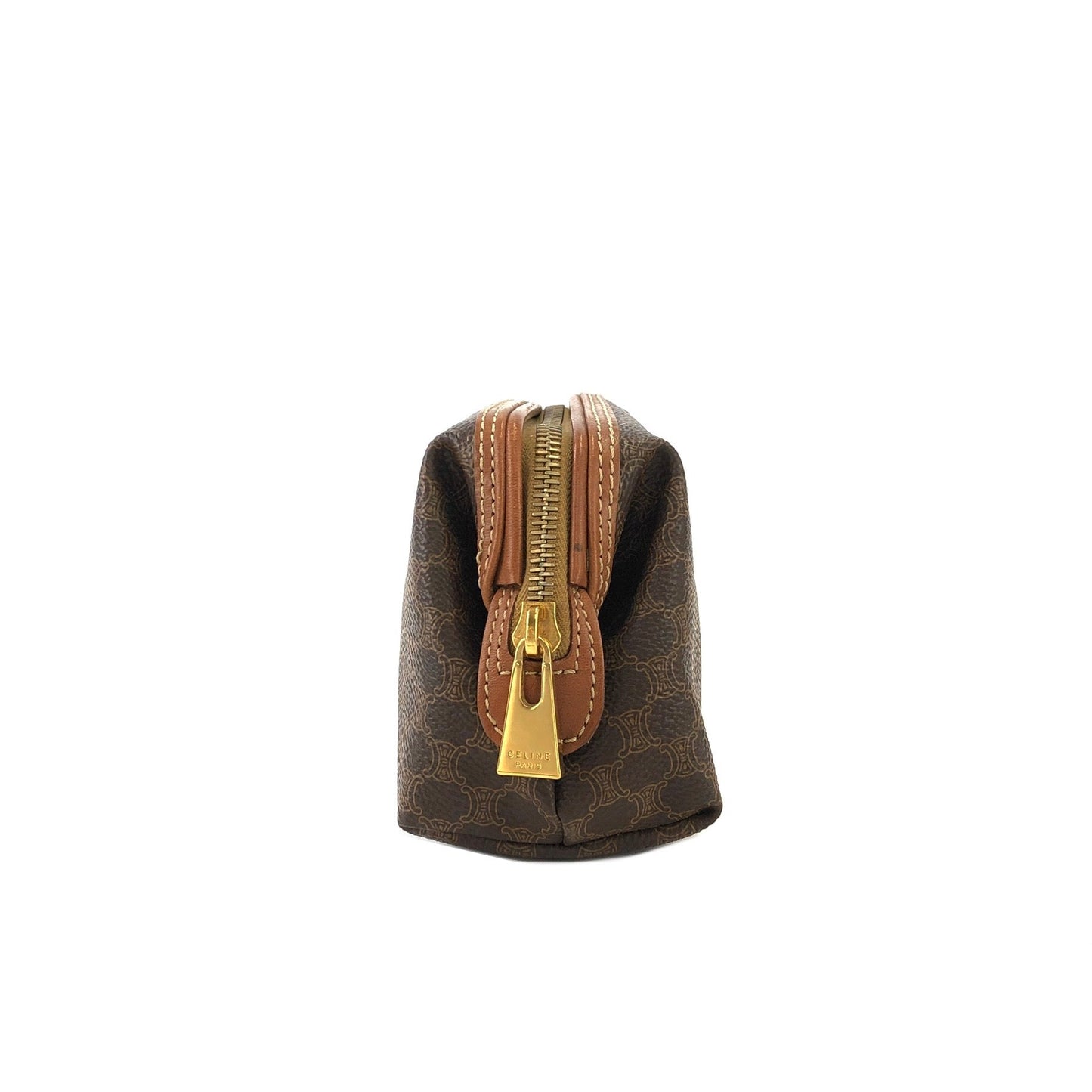 CELINE Macadam Pouch Brown Vintage Old CELINE 8wj5fk
