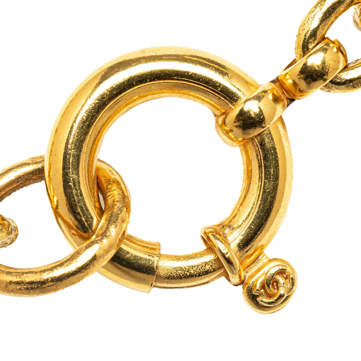 CHANEL CC Round Pendant Necklace Costume Necklace