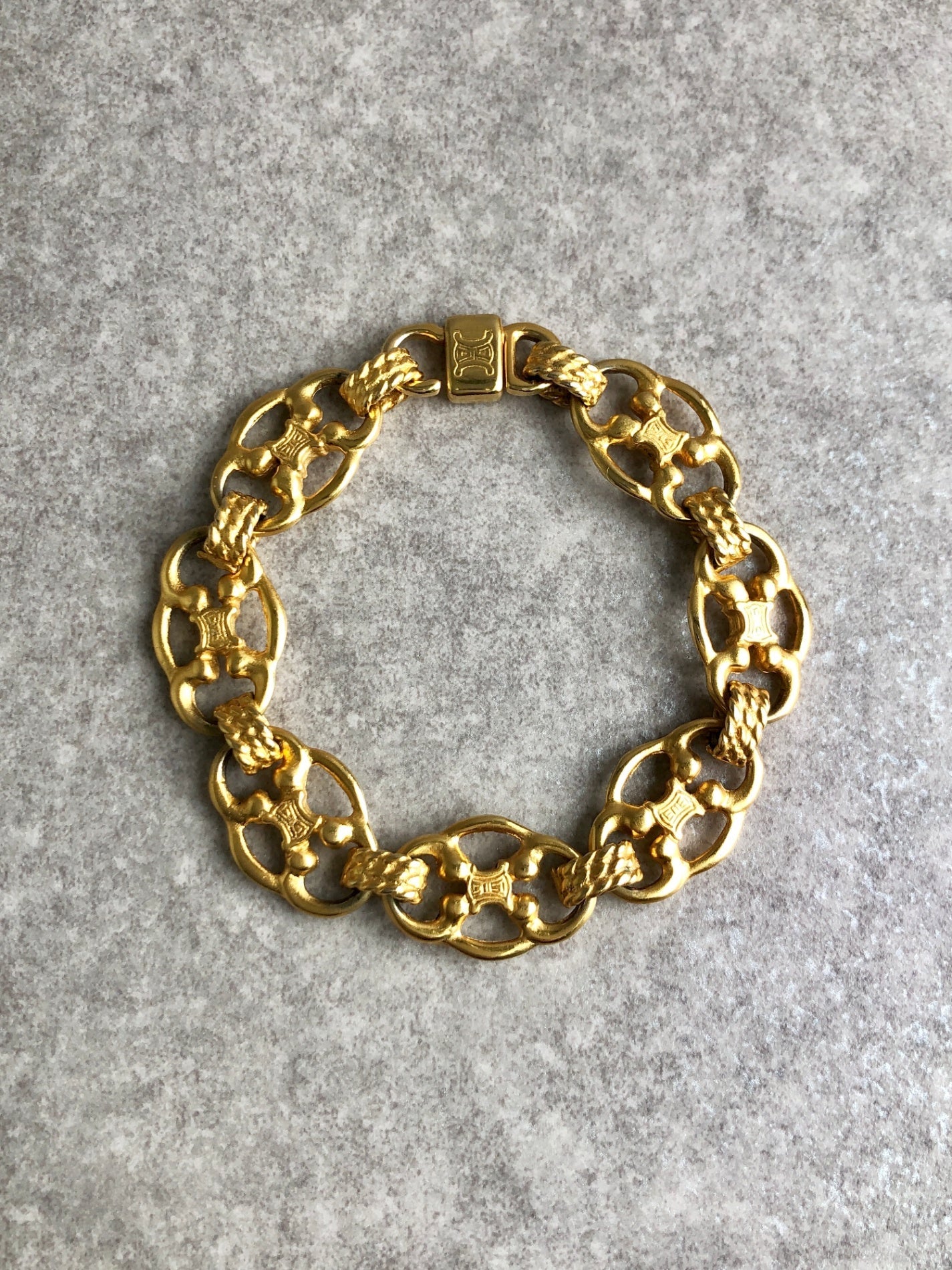 CELINE Bracelet Gold Vintage zp5bm5