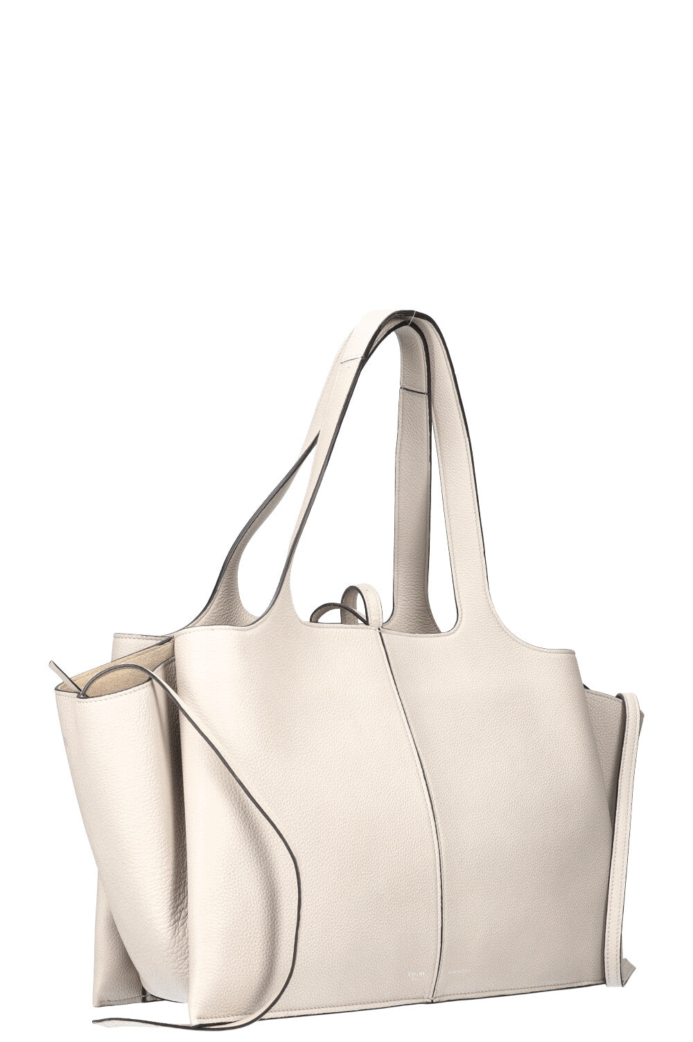 CÉLINE Tri Fold Shoulder Bag Beige