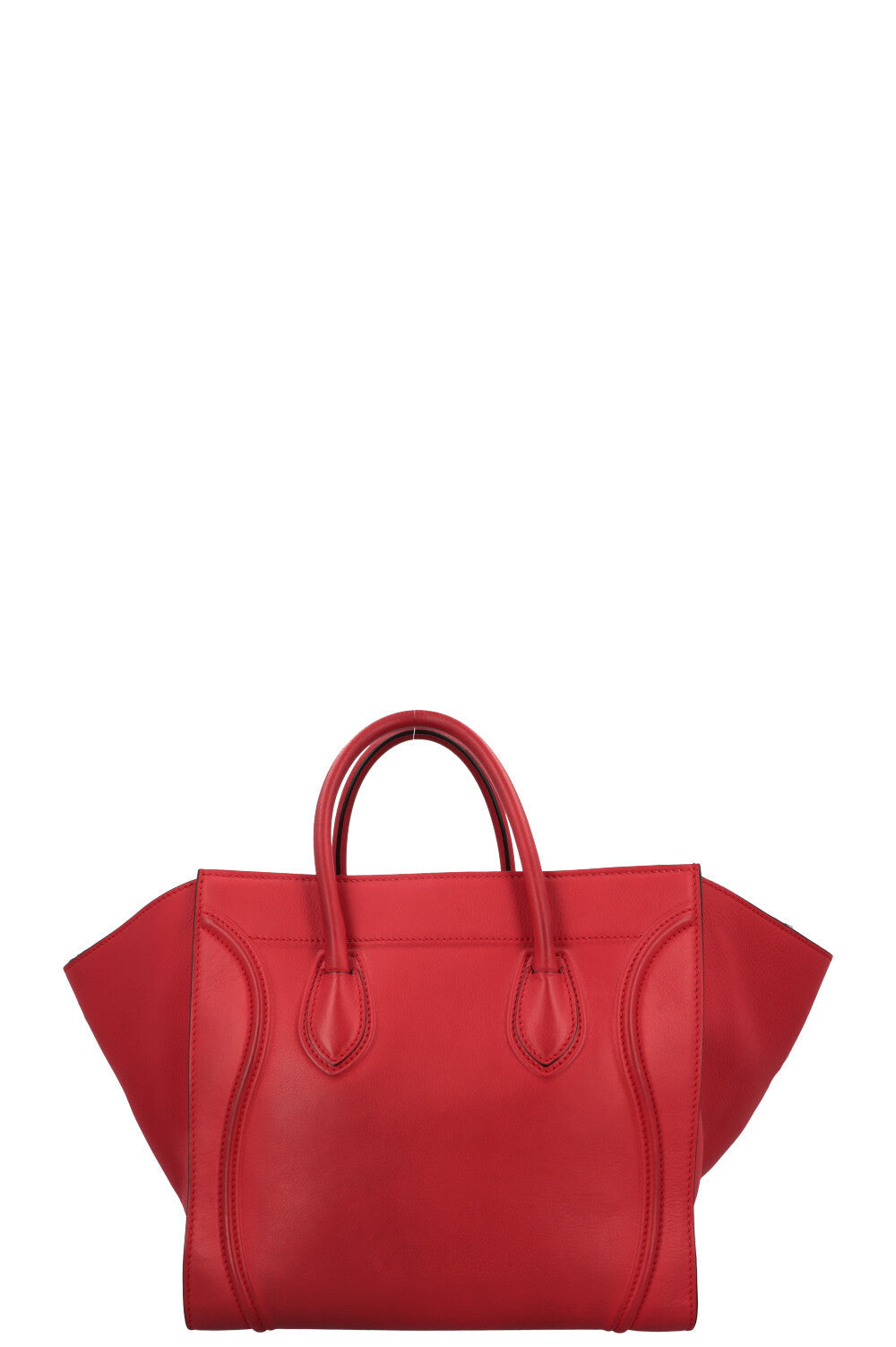 CÉLINE Medium Phantom Luggage Bag Leather Red