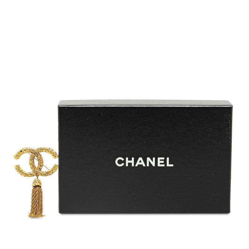 Chanel CC Tassel Brooch Metal Brooch in Good condition