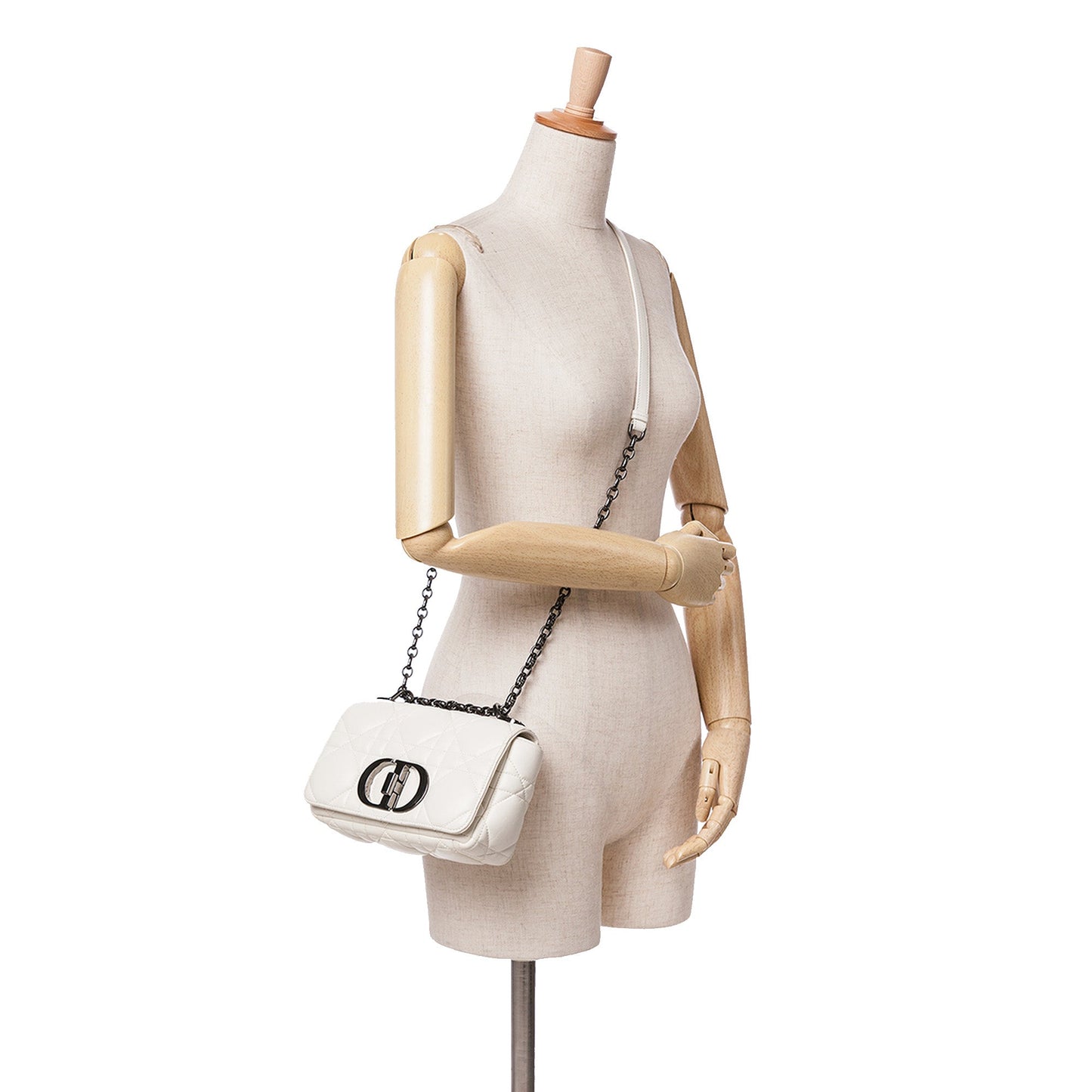Small Lambskin Macrocannage Caro Bag