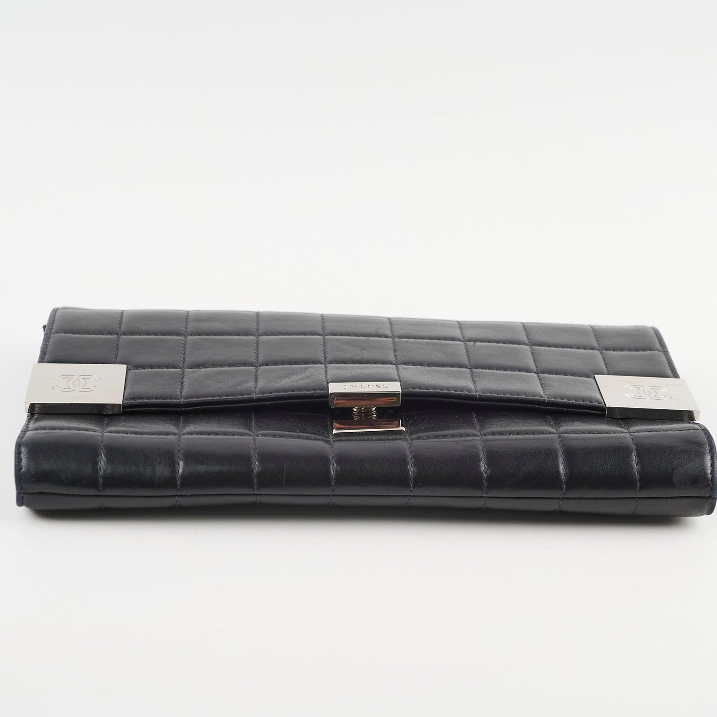 Chanel Chocolate Bar Wallet on Chain WOC Black Lambskin