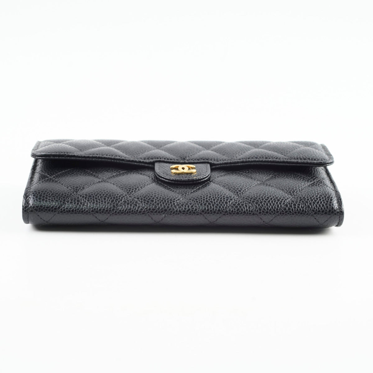 Chanel Long Wallet Caviar Black