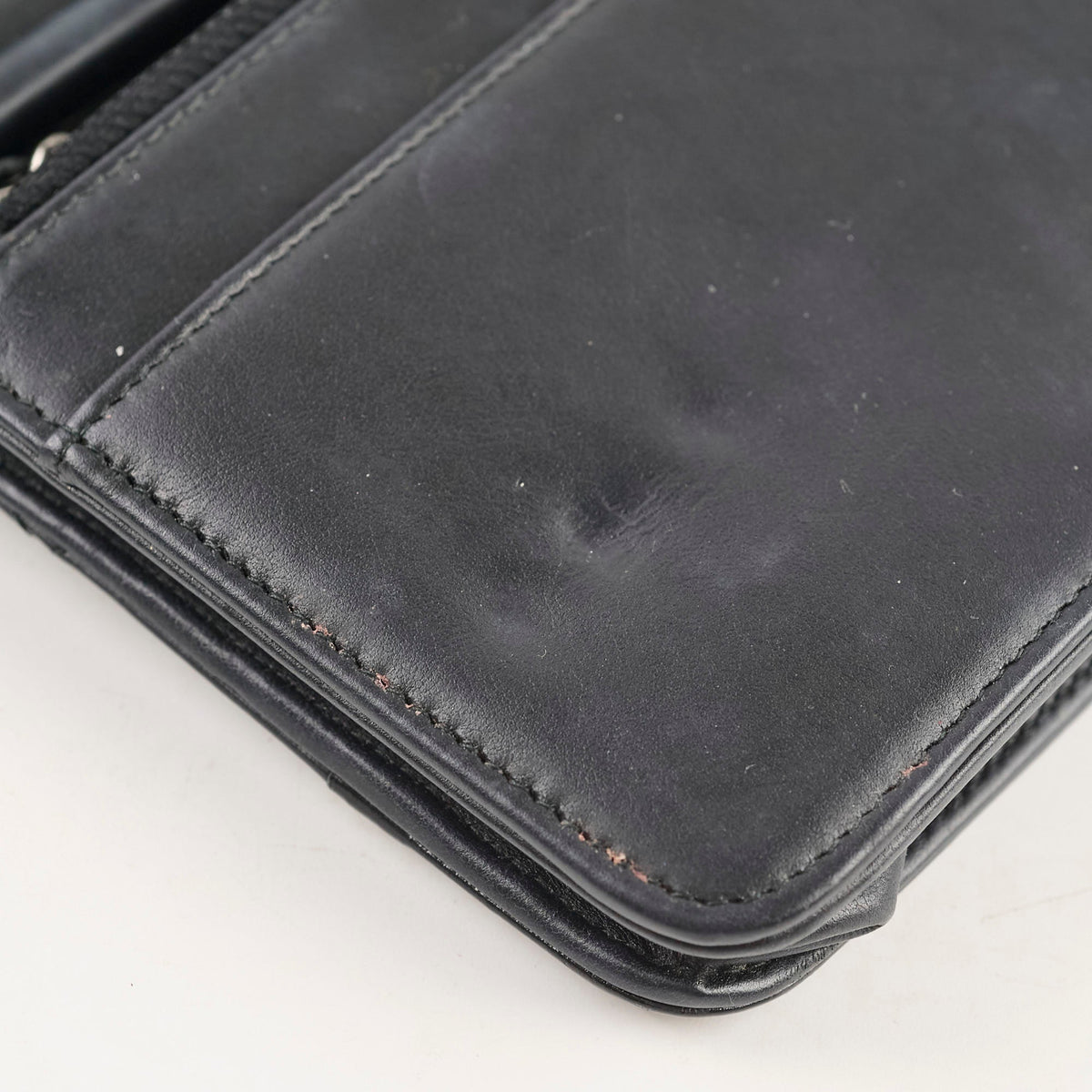 Chanel Calfskin Wallet on Chain WOC Black