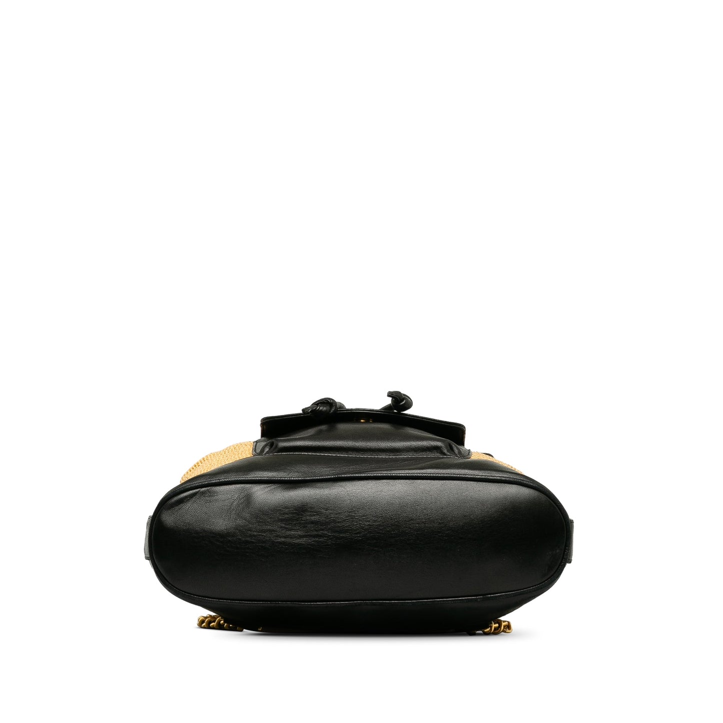 CHANEL CC Raffia and Leather Duma Backpack