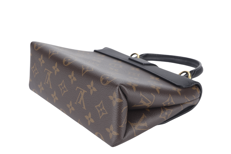 LOUIS VUITTON LOCKY BB (M44141) MONOGRAM CANVAS BLACK LEATHER GOLD HARDWARE WITH STRAP