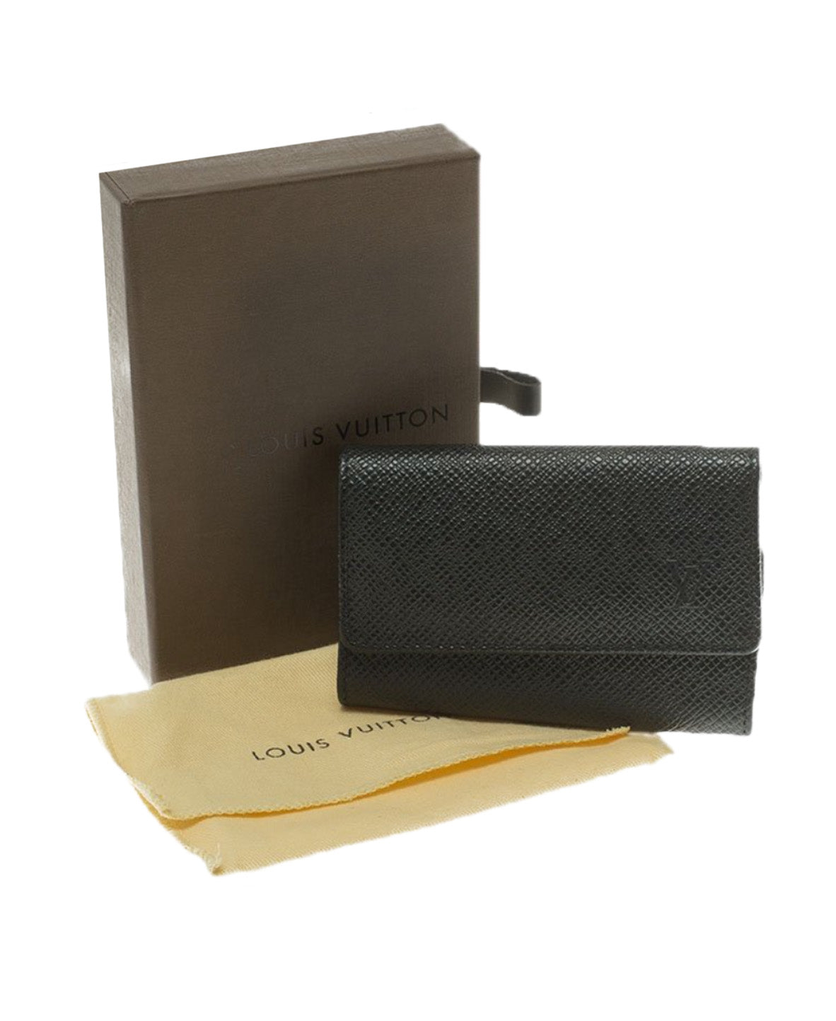Taiga Leather Key Holder Black