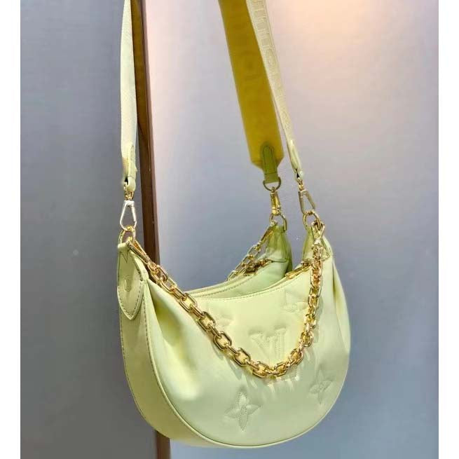 Louis Vuitton LV Women Over The Moon Yellow Quilted Embroidered Smooth Calf Leather