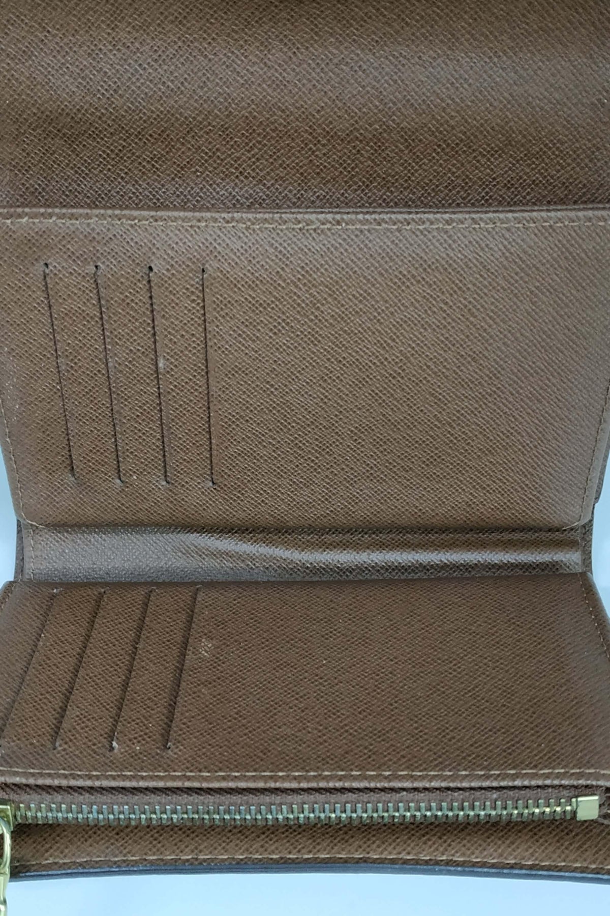 Monogram Travel Wallet Brown