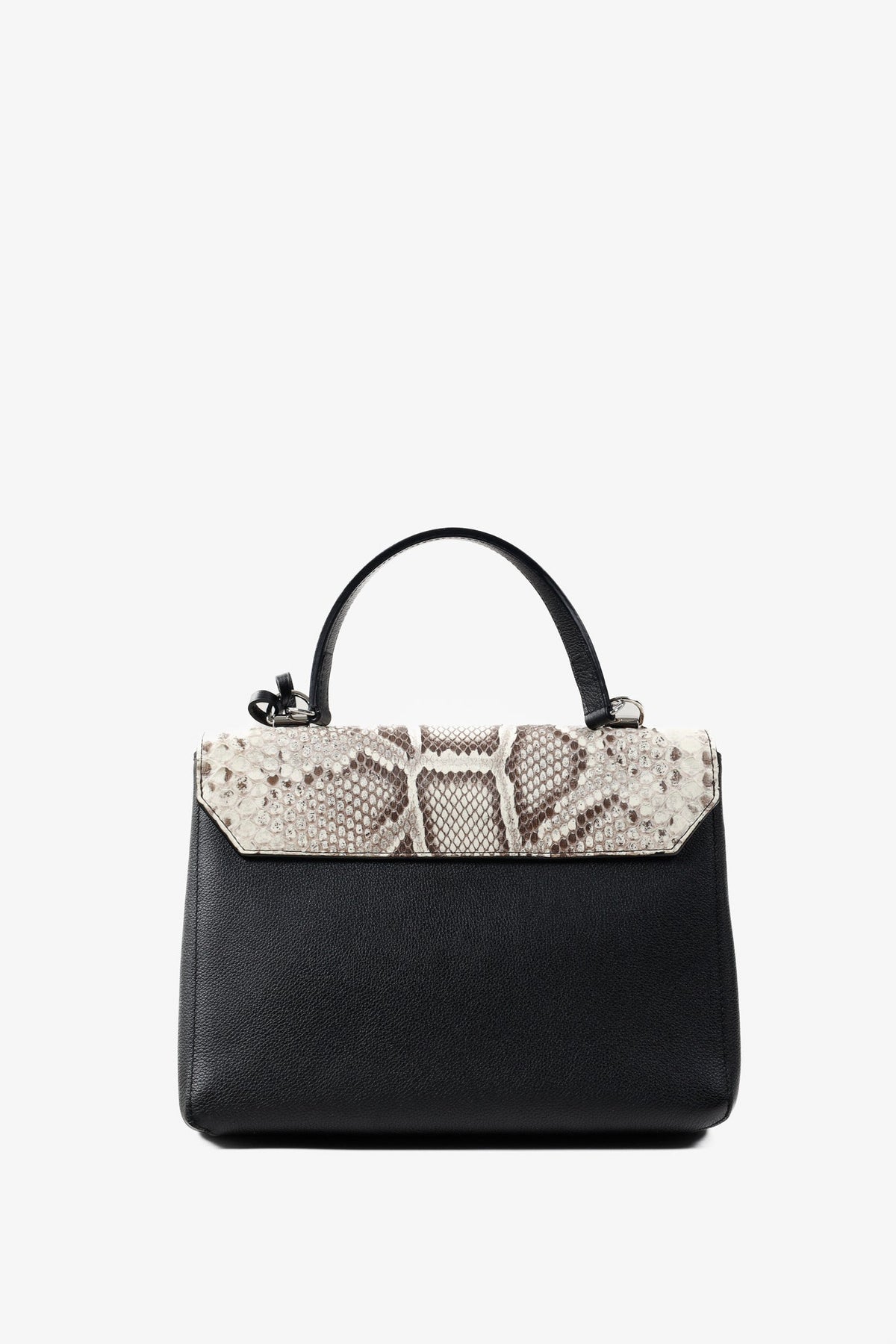 Louis Vuitton Black Python & Calfskin Lockme II Bag