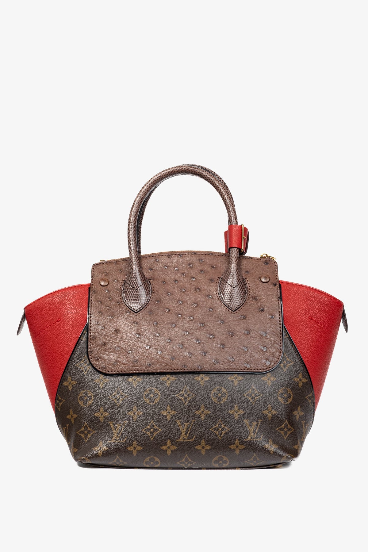 Louis Vuitton Majestueux PM Rouge Monogram Exotique Tote