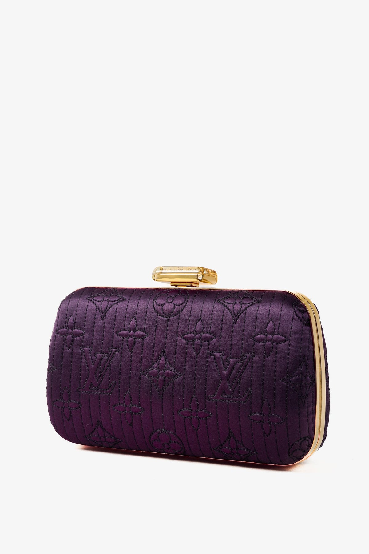 Louis Vuitton Minaudière Plum Monogram Motard Clutch