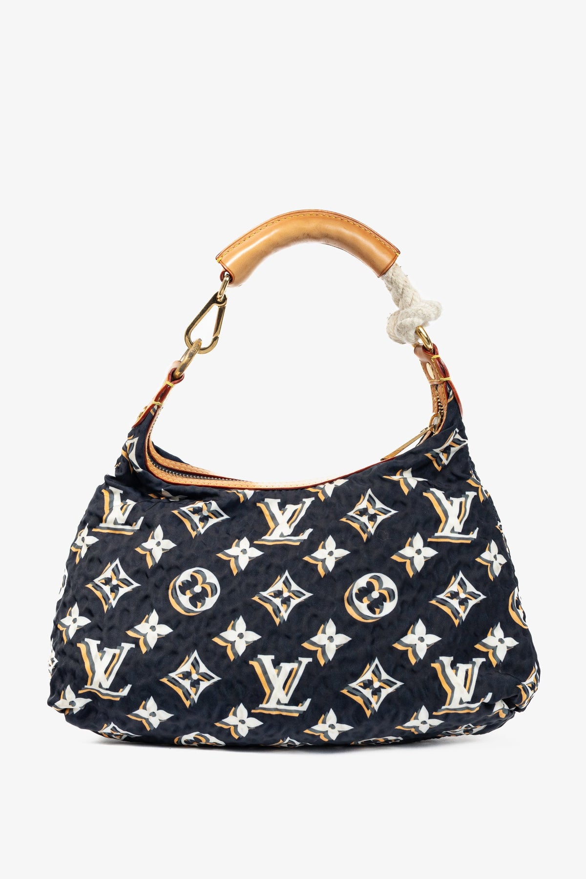 Louis Vuitton Cruise 2010 Bulles PM Navy Nylon Monogram Handbag