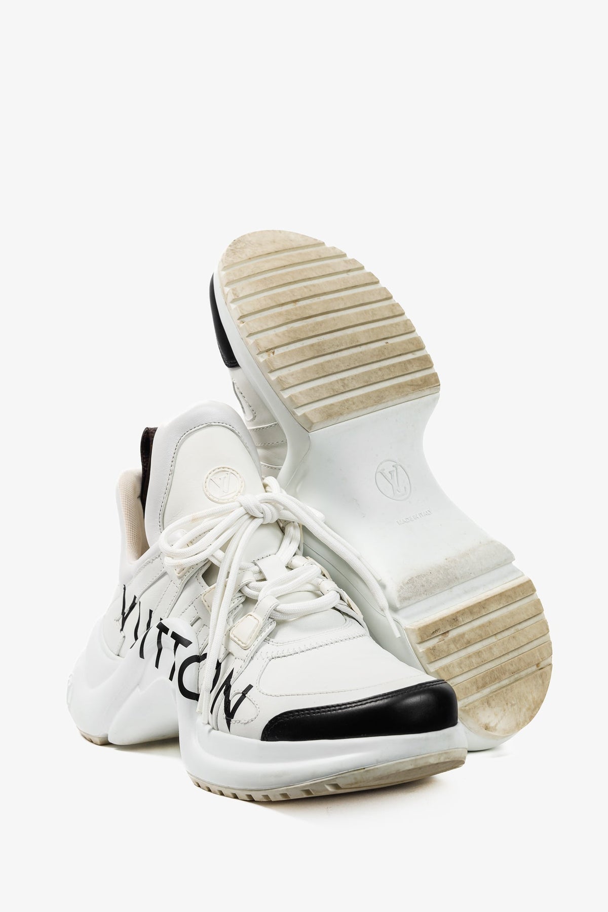 Louis Vuitton Archlight White & Black Signature Chunky Sneakers