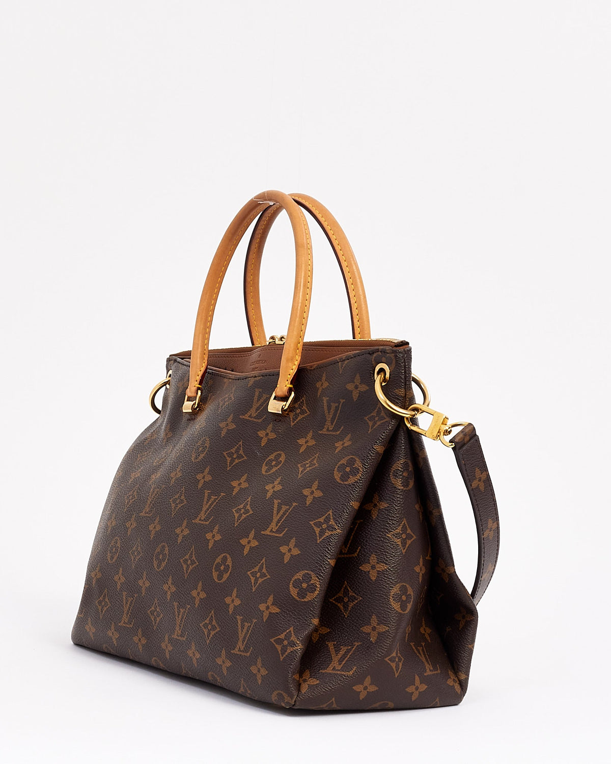 Louis Vuitton Tan Monogram Canvas Pallas MM Tote Bag