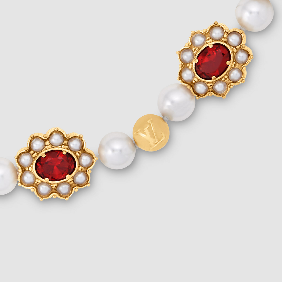 Louis Vuitton Runway LV Dynasty Flower Necklace M01763