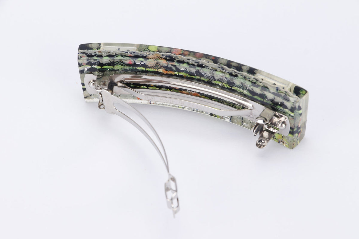 Chanel Hairclip, Tweed Inside, no Box