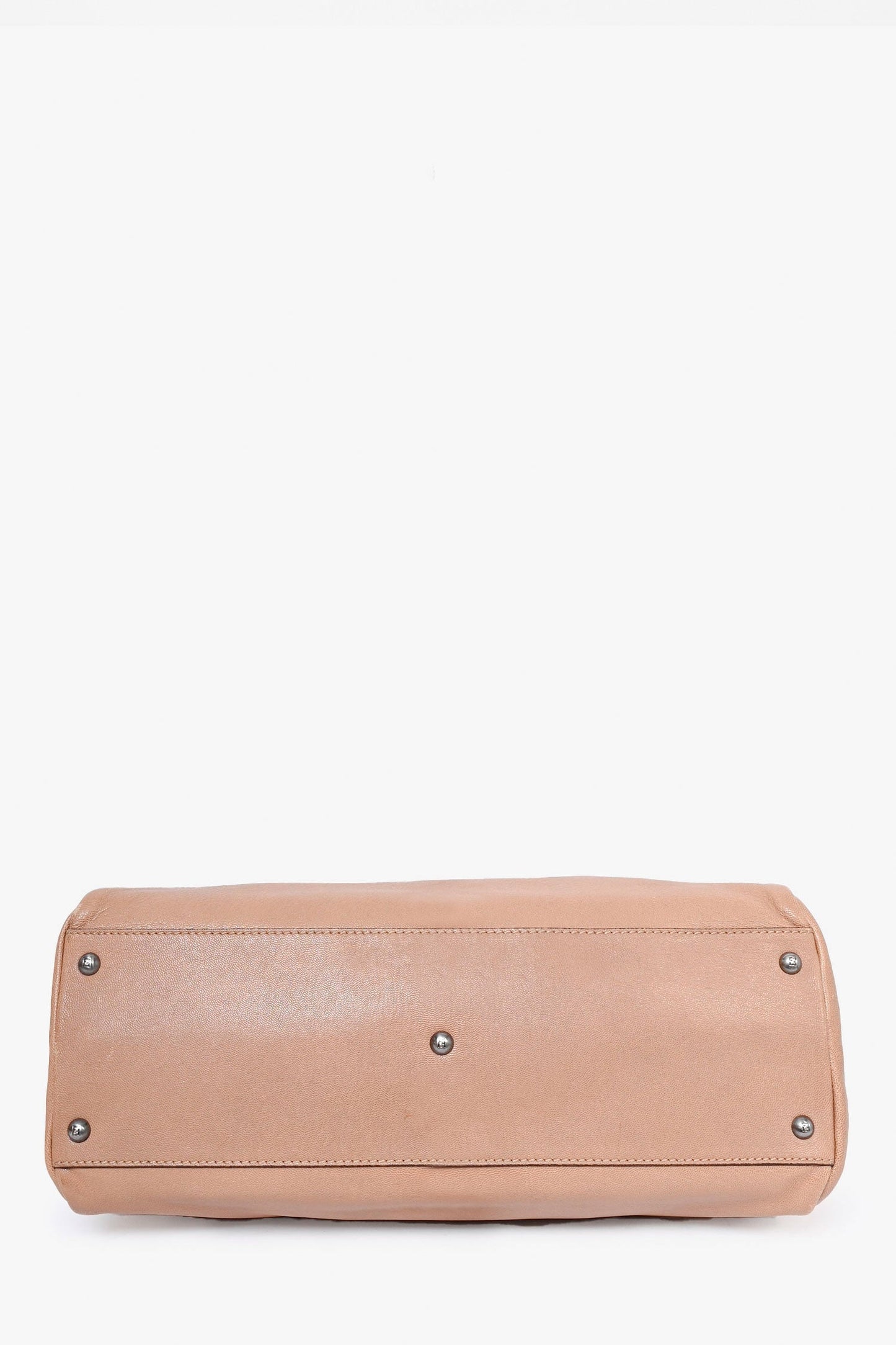 Fendi 2008 Taupe Leather Medium Peek-a-Boo Top Handle with Strap