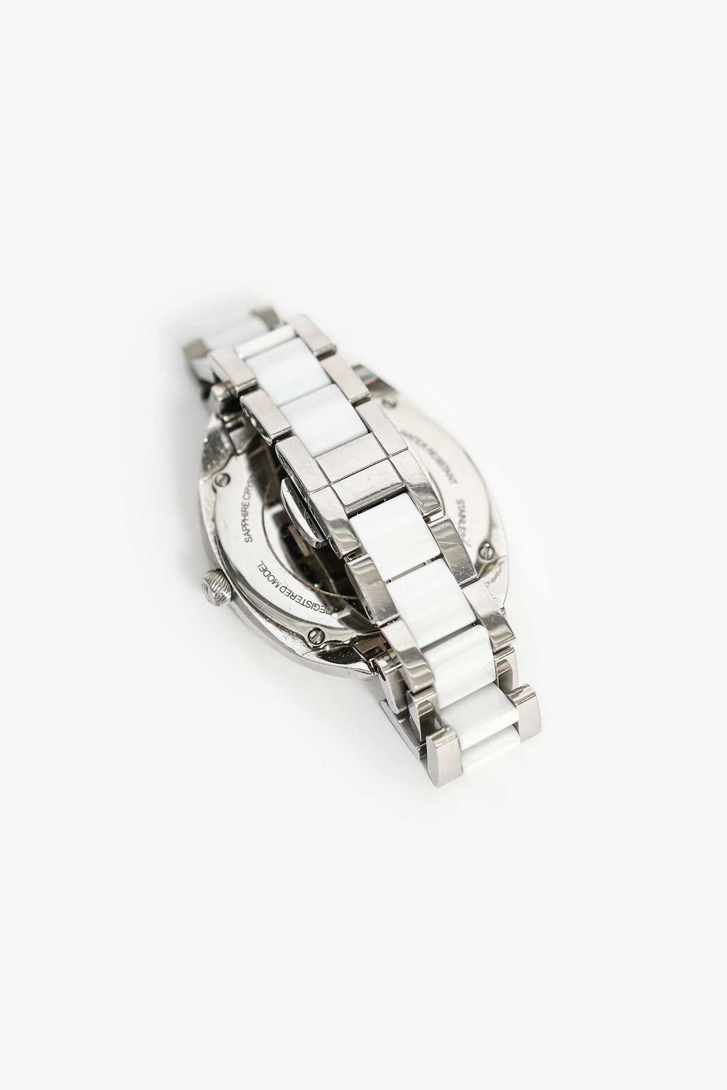 Fendi Stainless Steel Black 'Monster' Face Quartz Watch