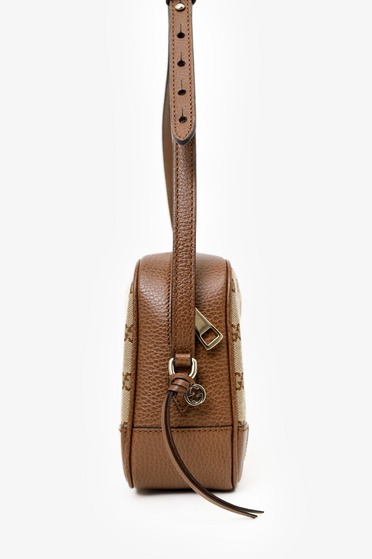 Gucci Brown/Beige GG Canvas Bree Camera Bag