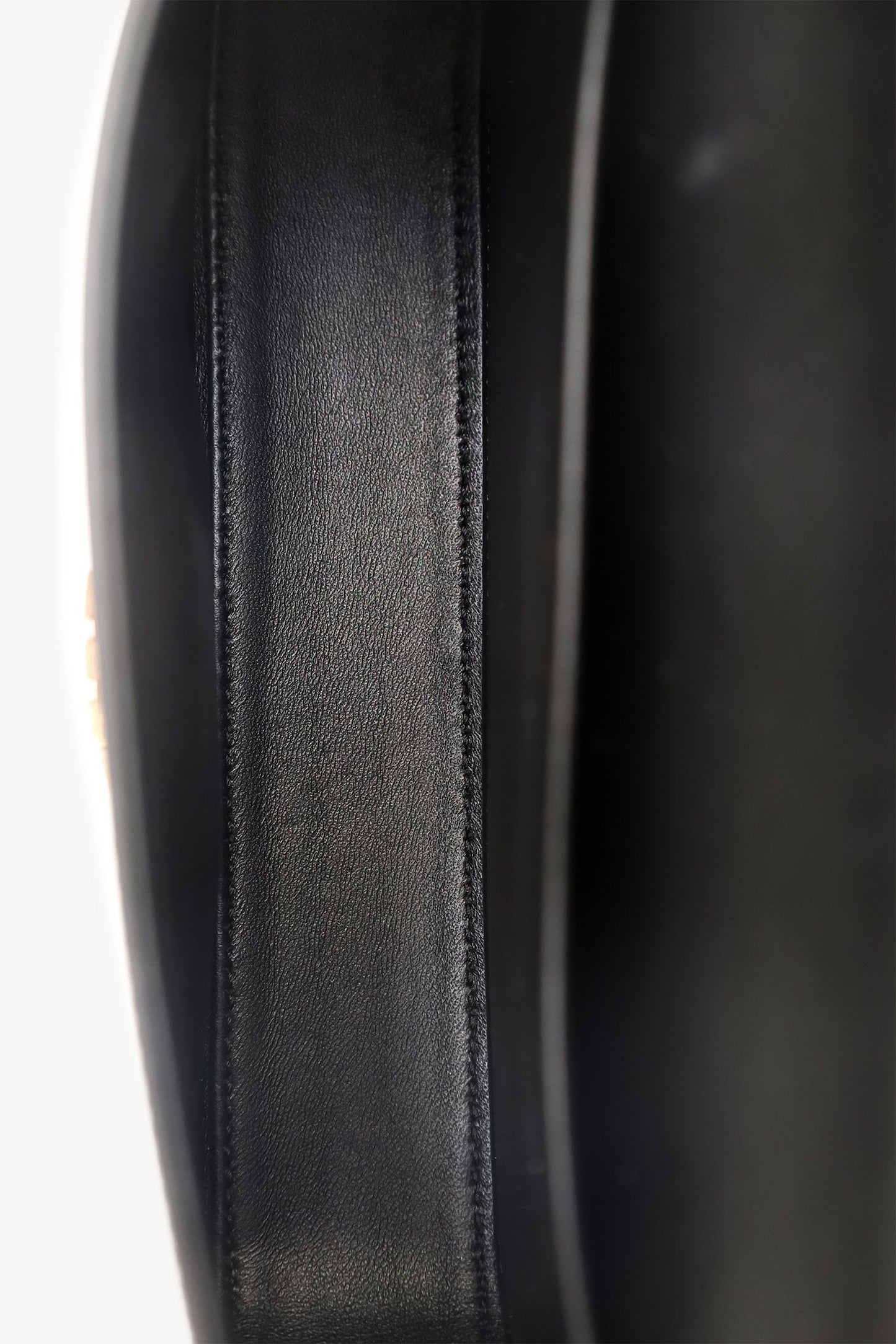 Celine Black Leather Claude Triomphe Chain Shoulder Bag