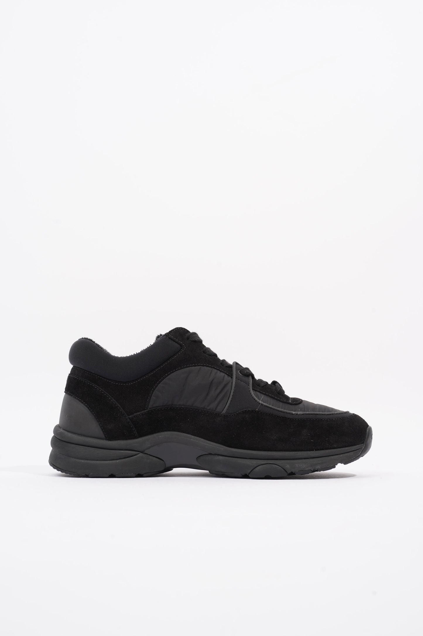 Chanel CC Logo Black Suede EU 38 UK 5