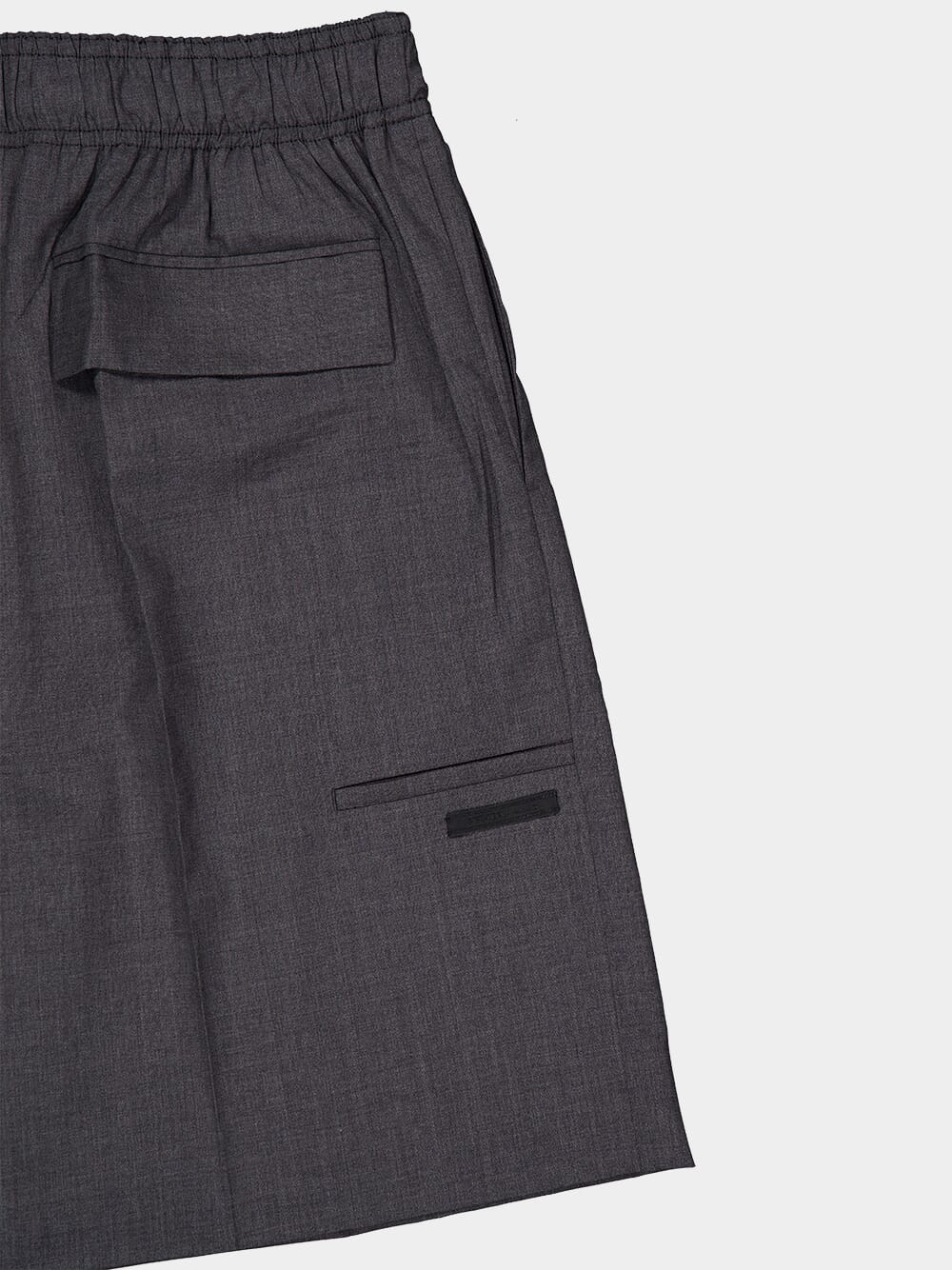 Ardesia Grey Superfine Virgin Wool Shorts